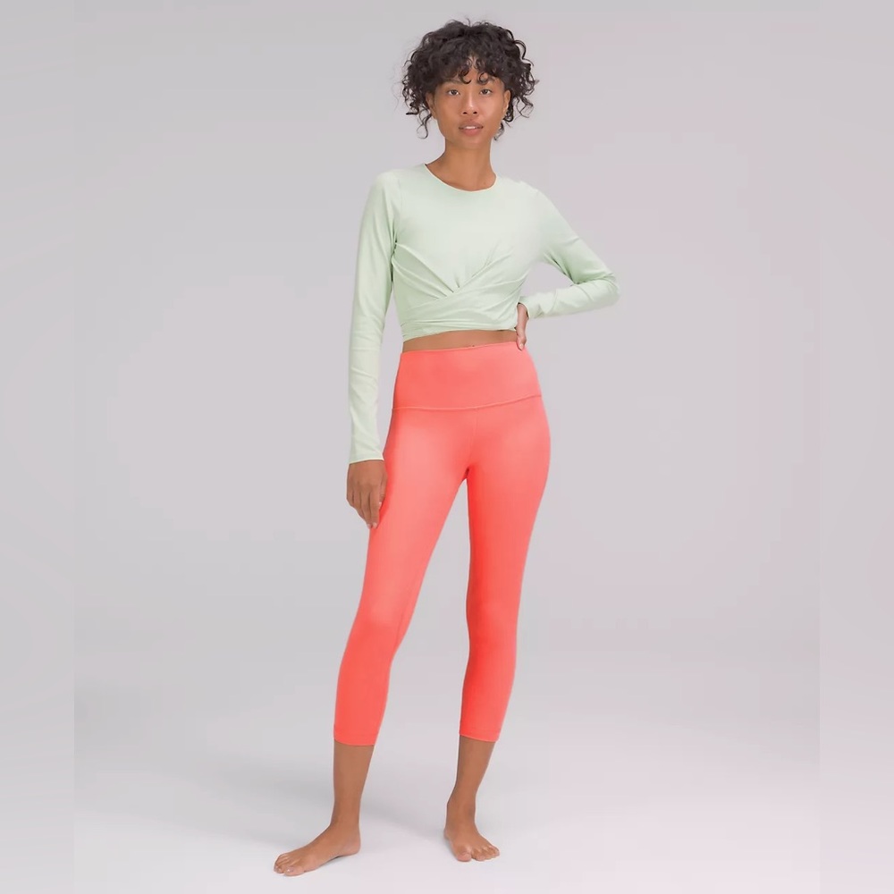 NWT Lululemon Align™ High-Rise Pant with Pockets 25" In Pale Raspberry - Picture 2 of 5